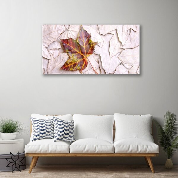 Obraz na skle Listy rastlina 100x50 cm 2 Prívesky