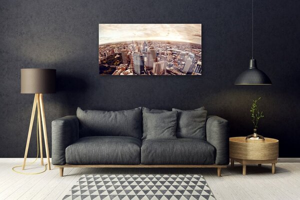 Obraz na skle Mesto krajina 100x50 cm 2 Prívesky