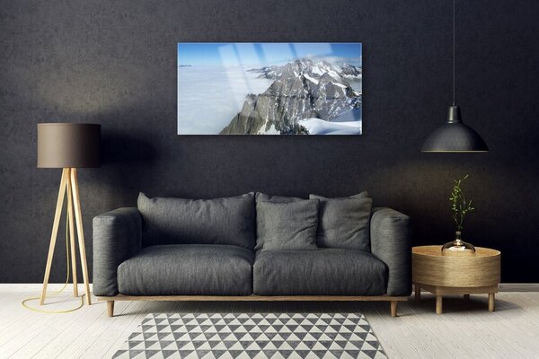 Obraz na skle Hora hmla krajina 100x50 cm 2 Prívesky