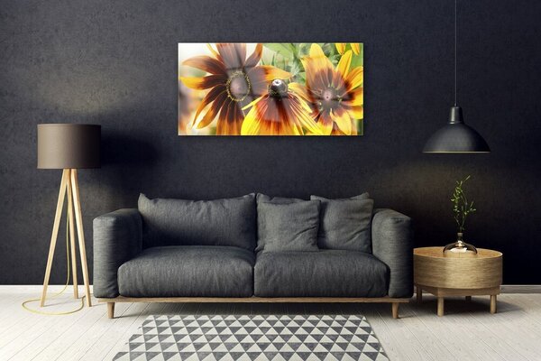 Obraz na skle Kvety rastlina 100x50 cm 2 Prívesky