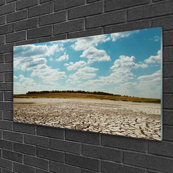 Obraz na skle Púšť krajina 100x50 cm 2 Prívesky