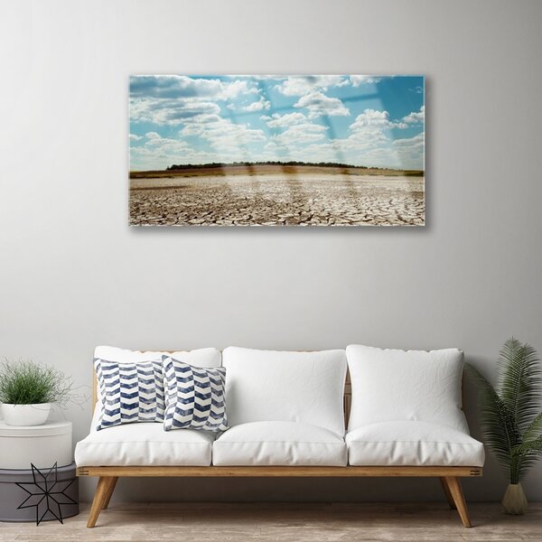 Obraz na skle Púšť krajina 100x50 cm 2 Prívesky