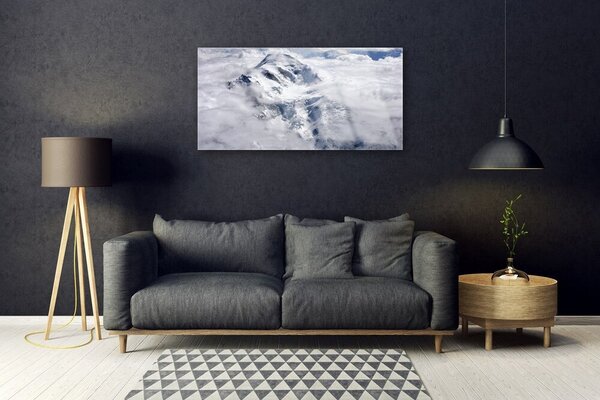 Obraz na skle Hora hmla krajina 100x50 cm 2 Prívesky