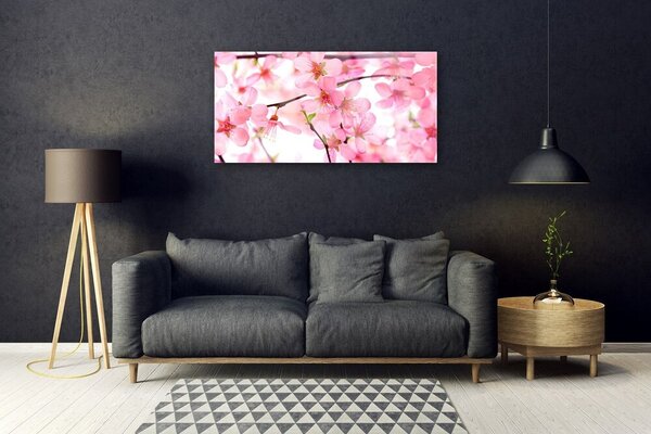 Obraz na skle Kvety rastlina 100x50 cm 2 Prívesky
