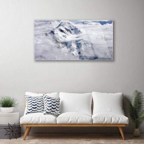 Obraz na skle Hora hmla krajina 100x50 cm 2 Prívesky