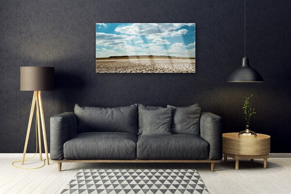 Obraz na skle Púšť krajina 100x50 cm 2 Prívesky