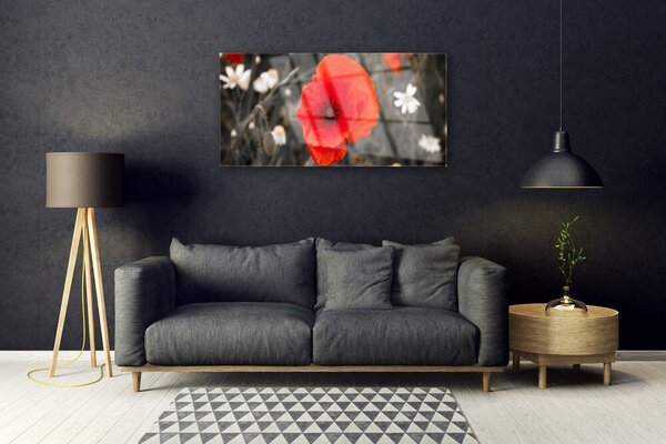 Obraz na skle Kvety rastlina 100x50 cm 2 Prívesky