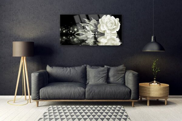 Obraz na skle Ruže kvet 100x50 cm 2 Prívesky