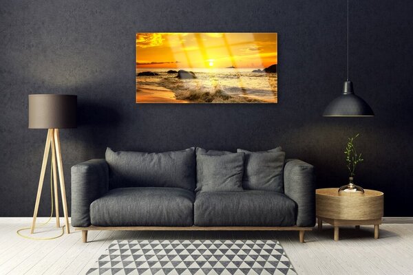 Obraz na skle Oceán pláž príroda 100x50 cm 2 Prívesky