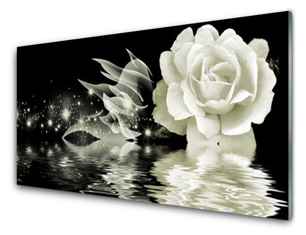 Nástenný panel  Ruže kvet 100x50 cm