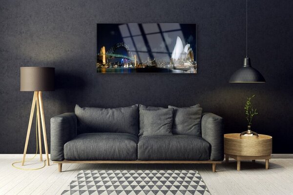 Obraz na skle Sydney most architektúra 100x50 cm 2 Prívesky
