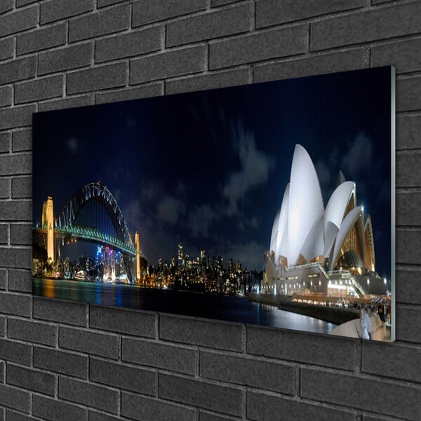 Obraz na skle Sydney most architektúra 100x50 cm 2 Prívesky