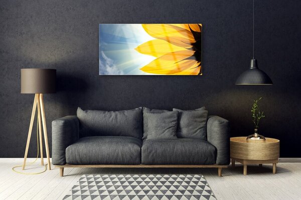 Obraz na skle Plátky rastlina 100x50 cm 2 Prívesky