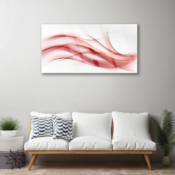 Skleneny obraz Červená abstrakcia umenie 100x50 cm 2 Prívesky