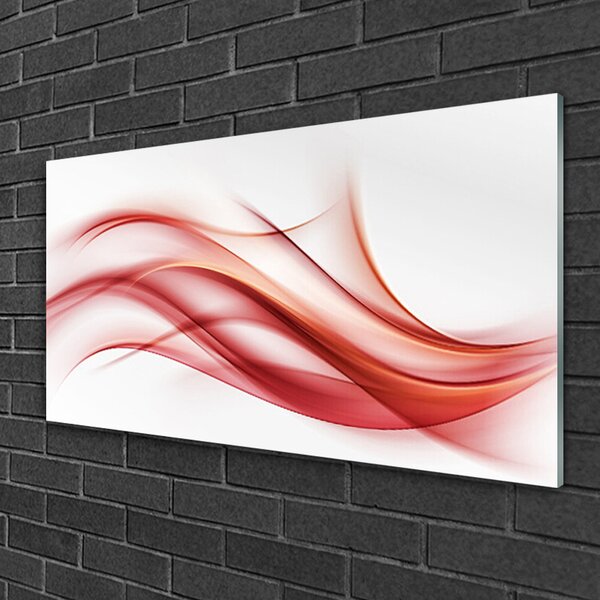 Skleneny obraz Červená abstrakcia umenie 100x50 cm 2 Prívesky