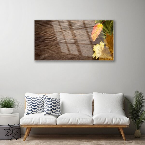 Skleneny obraz Listy kvety príroda 100x50 cm 2 Prívesky