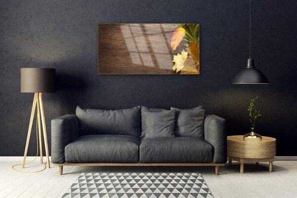 Skleneny obraz Listy kvety príroda 100x50 cm 2 Prívesky