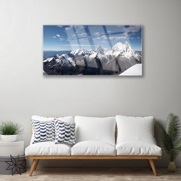 Skleneny obraz Hory príroda 100x50 cm 2 Prívesky