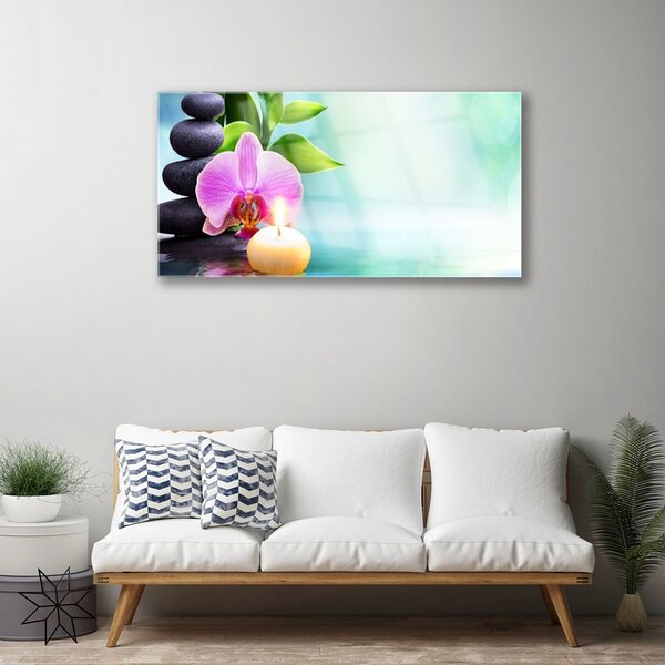 Skleneny obraz Bambus kamene zen umenie 100x50 cm 2 Prívesky