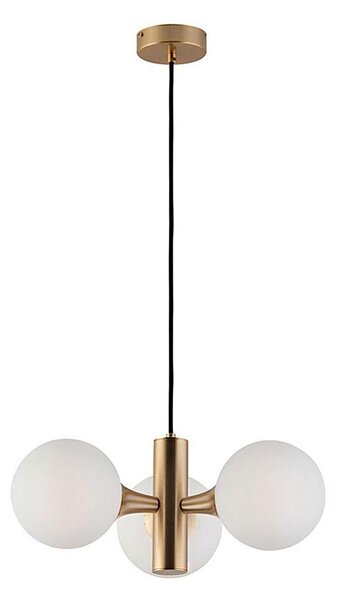 Luster na lanku GLOBE 3xE14/7W/230V zlatý