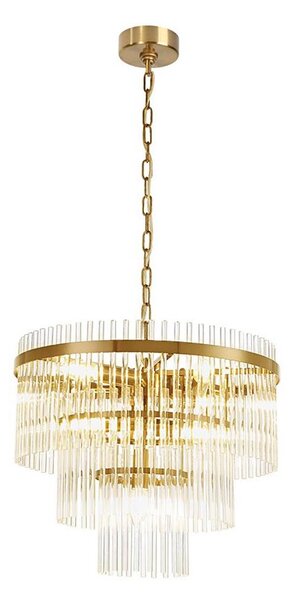 Luster na reťazi SABRINA 7xE14/40W/230V zlatý