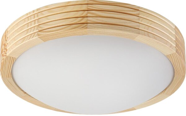 Stropné svietidlo NATURAL MODERN SLIM 1xE27/15W/230V, priemer 27,5 cm, borovica