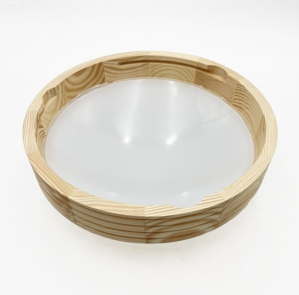 Stropné svietidlo NATURAL MODERN SLIM 1xE27/15W/230V, priemer 27,5 cm, borovica