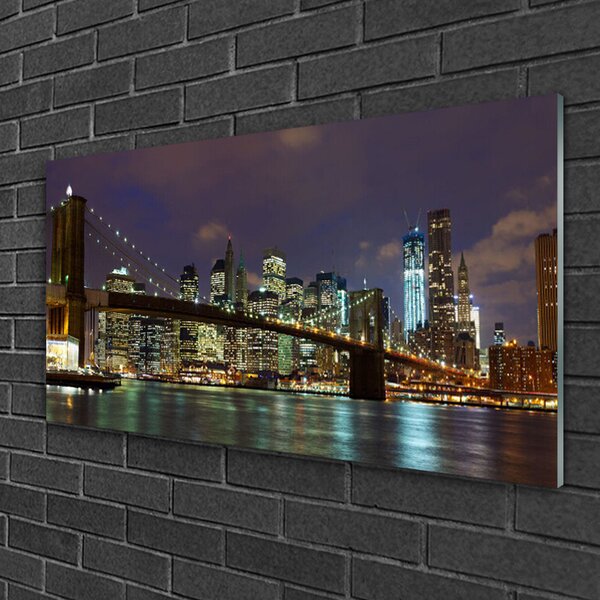 Skleneny obraz Most architektúra mesto 100x50 cm 2 Prívesky