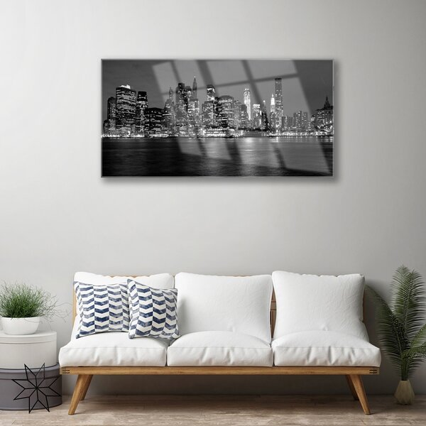 Skleneny obraz Mesto budova 100x50 cm 2 Prívesky