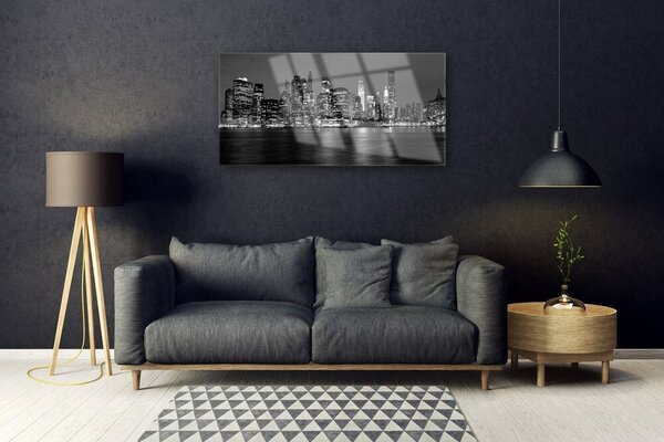 Skleneny obraz Mesto budova 100x50 cm 2 Prívesky