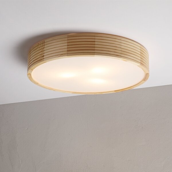 Stropné svietidlo NATURAL MODERN 3xE27/15W/230V priemer 47,5 cm borovica