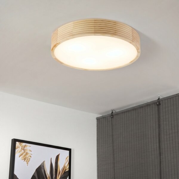 Stropné svietidlo NATURAL MODERN 3xE27/15W/230V priemer 47,5 cm borovica