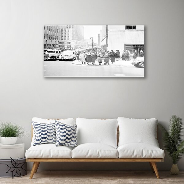 Skleneny obraz Mesto história retro 100x50 cm 2 Prívesky