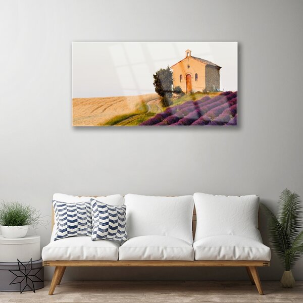 Skleneny obraz Pole príroda 100x50 cm 2 Prívesky