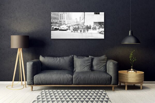 Skleneny obraz Mesto história retro 100x50 cm 2 Prívesky