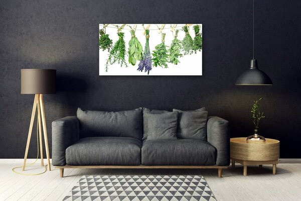 Skleneny obraz Plátky kvety byliny 100x50 cm 2 Prívesky