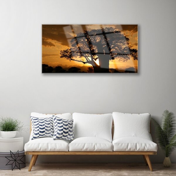 Obraz na skle Strom príroda 100x50 cm 2 Prívesky