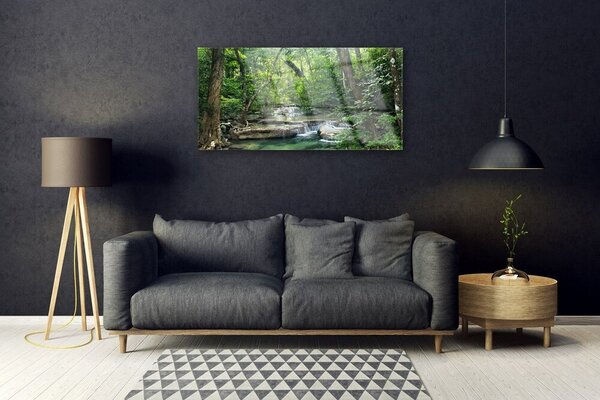 Skleneny obraz Lesné les príroda 100x50 cm 2 Prívesky