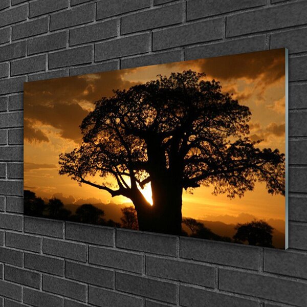 Obraz na skle Strom príroda 100x50 cm 2 Prívesky