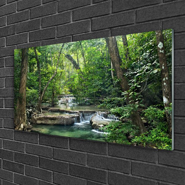 Skleneny obraz Lesné les príroda 100x50 cm 2 Prívesky