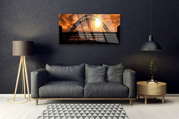 Obraz na skle Most architektúra 100x50 cm 2 Prívesky
