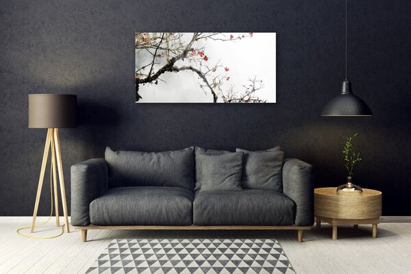 Obraz na skle Vetva príroda rastlina 100x50 cm 2 Prívesky