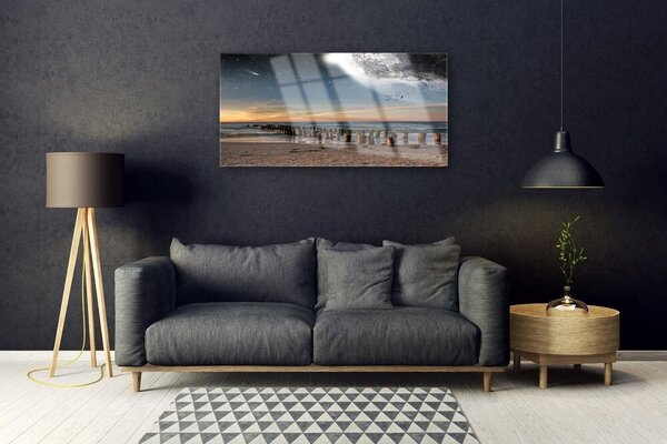 Obraz na skle Oceán pláž príroda 100x50 cm 2 Prívesky