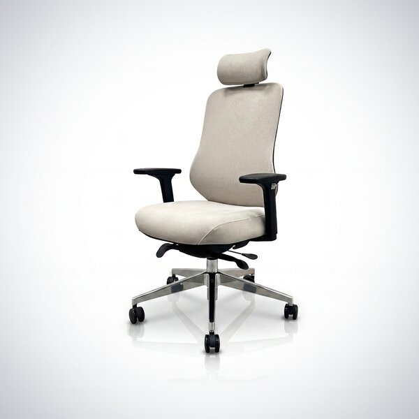 Ergonomická kancelárska stolička svetlobéžová AXIS