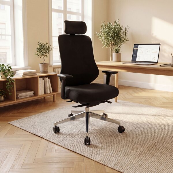 Ergonomická kancelárska stolička čierna AXIS