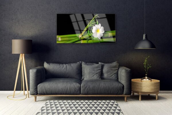 Obraz na skle Bambus kvet rastlina 100x50 cm 2 Prívesky