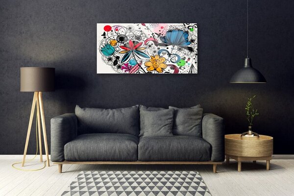Obraz na skle Abstrakcia umenie 100x50 cm 2 Prívesky