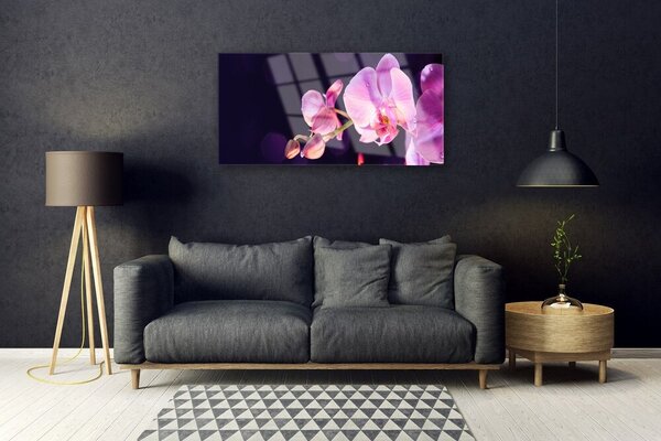 Obraz na skle Kvety rastlina 100x50 cm 2 Prívesky