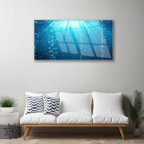Obraz na skle Voda umenie 100x50 cm 2 Prívesky
