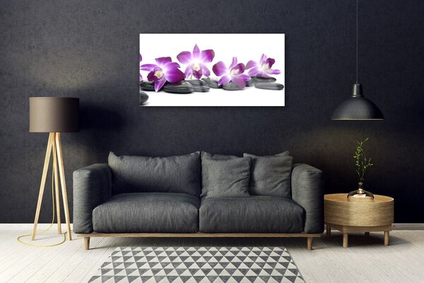 Obraz na skle Kvet kamene umenie 100x50 cm 2 Prívesky